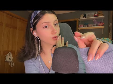 ASMR FAST Spit Painting 🫧 face attention, mouth sounds, hand movements, foley style :)