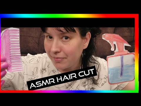 ASMR Haircut but I'm using Paper Products ..  💇 💇 💇