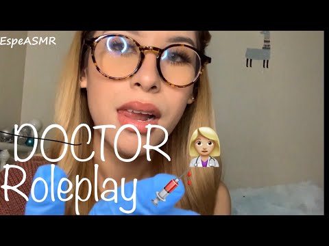 ASMR Dr. Roleplay 👩🏼‍⚕️💉  Taking care of your injuries