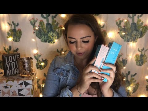 ASMR BoxyCharm Pop Up Haul (Whispering, Tapping, Beauty Triggers)