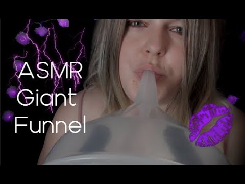 ASMR | Large Funnel Over The Mics, 😜Mouth Sounds (No Talking)