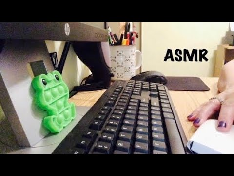 ASMR no talking - office work- typing- using office supplies etc.