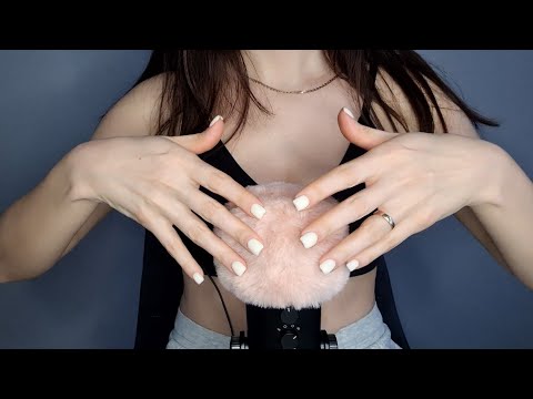ASMR Brain Massage With Fluffy Mic Cover at 100% Intensity , personal attention