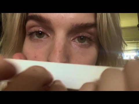 doing your nails asmr | up-close mouth sounds, hand sounds & personal attention (fast paced)