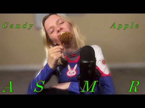 ASMR- Dva Eats A Candy Apple