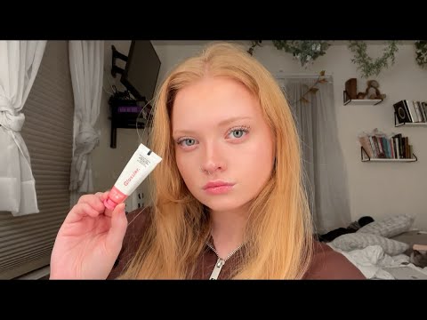 Doing my everyday makeup with glossier products ~ ASMR 💗✨