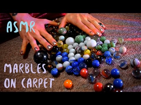 Clinky Scratchy ASMR - Marbles on Carpet