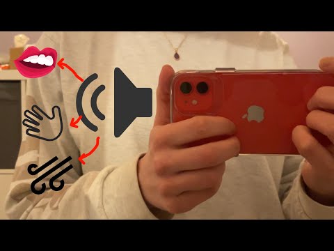 ASMR | IPHONE tapping with MOUTH sounds, HAND sounds, BLOWING,… (loop) | for sleeping, studying😴