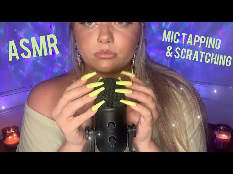 ASMR Mic Scratching & Tapping for Sleep 😴 | Long nails (No talking after intro)