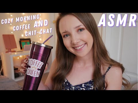 ASMR Cozy Coffee & Chit-Chat ☕️(cars driving by, white noise)✨