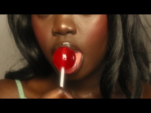 ASMR~ Wet mouth sounds with lolipop 🍭