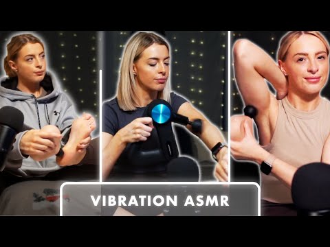 [ASMR] Massage Tool Sounds | Vibrating Sounds | Foot massage | Theragun Montage !