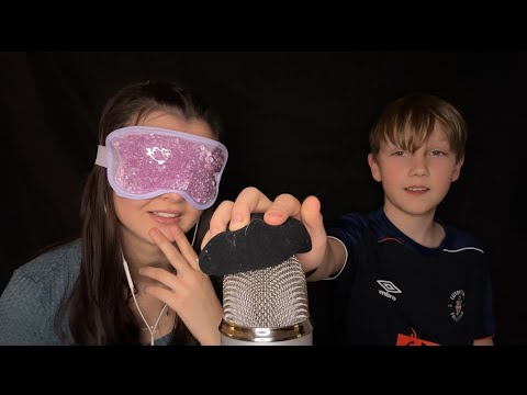 My Brother tries ASMR (guess the trigger)