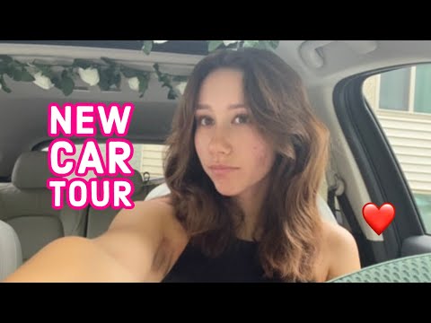 ASMR | I got a new car!! (car tour)
