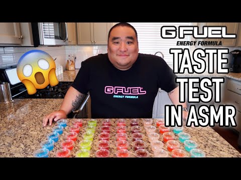 GFuel Taste Test in ASMR (9 Flavors )