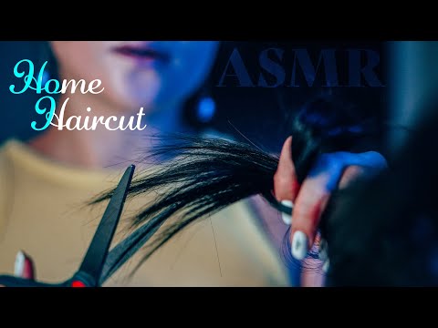 ASMR ~ Home Haircut ~ Personal Attention, Detangling Hair, Brushing, Cutting (no talking)