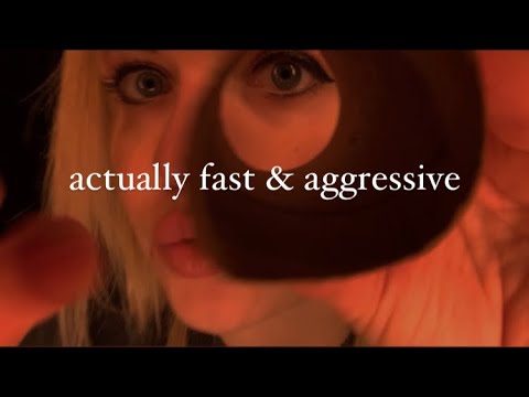 Fast & Aggressive ASMR Random Unpredictable Triggers, Lofi Whispered