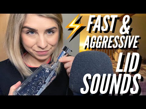ASMR | ⚡️FAST and AGGRESSIVE LID SOUNDS, and a little tapping! ✨