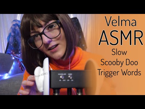 ASMR Velma Cosplay (slow trigger words, mouth sounds, breathing, taps)
