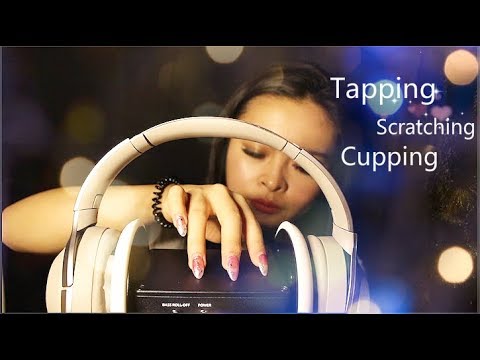 ASMR on your ear and headphone | tapping & scratching & cupping