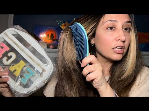 My Ikea Adventure ASMR Hair Brushing, Gum Chewing and Snapping, Haul, Tapping & Scratching