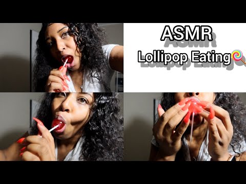[ASMR] Lollipop 🍭 Eating With Teeth Tapping & Wet Mouth Sounds 🥰