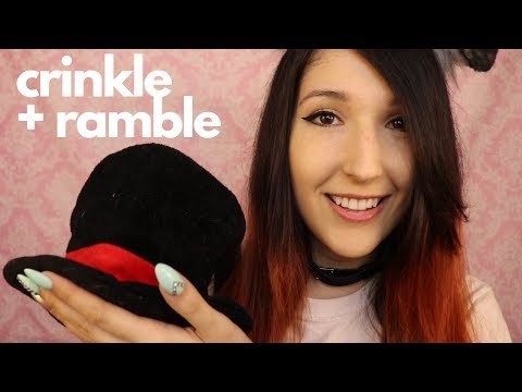 ASMR - CRINKLE PARTY ~ 5 Triggers & rambling about stuff one cares about ~