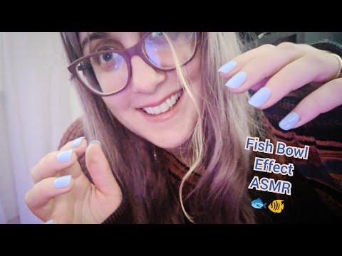 ASMR Fish Bowl Effect My FIRST Time Trying It ~ Fast Inaudible Whispering (fish bowl asmr)