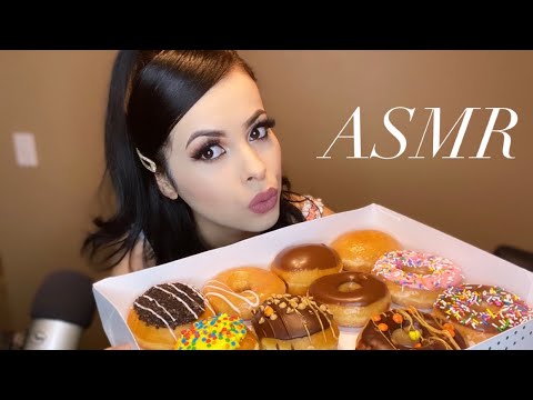 DOUGHNUTS ASMR * Binaural Eating Sounds* | Krispy Kreme
