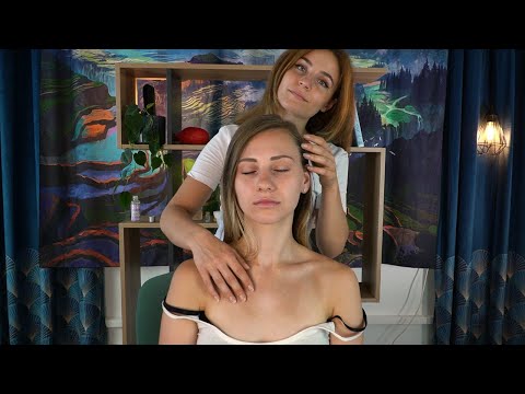 ASMR Real Person Scalp, Hair, Neck and Shoulders Massage & Reiki Roleplay for Deep Sleep