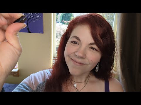 ASMR - Eyebrow Shaping Roleplay - Tweezers, Scissors, Microblading and Soft Speaking