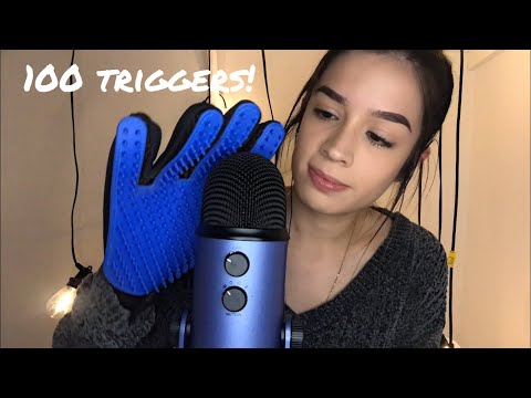 ASMR 100 triggers Under a Minute!