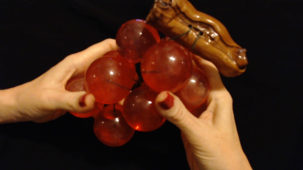 ASMR | Handling Plastic Grapes / Life Update (Whisper)