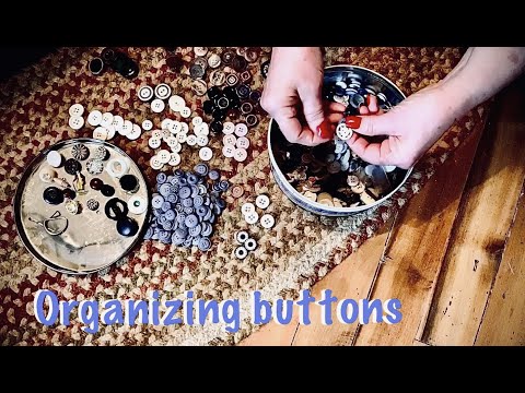 ASMR Special Request (No talking) Grandma's hands sorting buttons. Nostalgic.