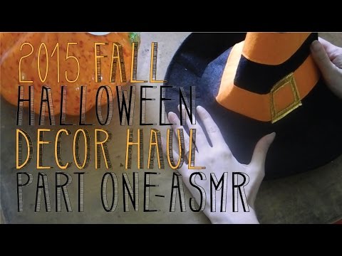 ASMR Fall Halloween Autumn Decor Haul 2015 | Part 1 | LITTLE WATERMELON