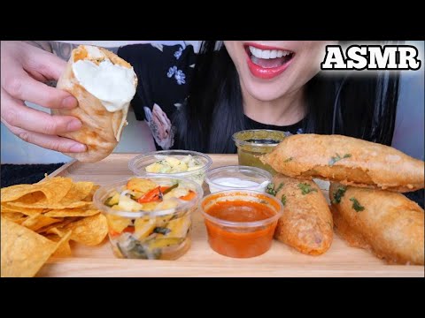 ASMR BURRITO + CHIPS + FRIED PEPPERS AND LOTS OF SALSA (EATING SOUNDS) NO TALKING | SAS-ASMR
