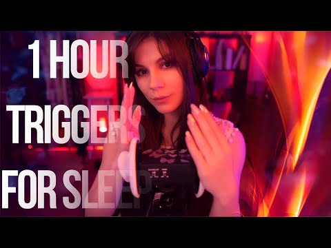 ASMR 1 Hour Triggers for Sleep 😴 Ear Massage, TkTk with Ear Tapping, Page Turning, Water Jar