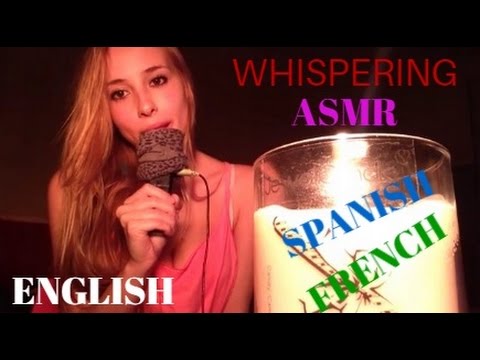 ASMR multilanguage whispering (spanish, english, french)