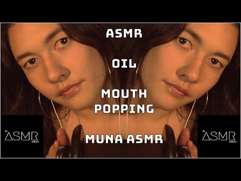 Muna ASMR - Mouth Popping with Lotion and Silicone Ears - 3Dio FreeSpace Pro II -The ASMR Collection