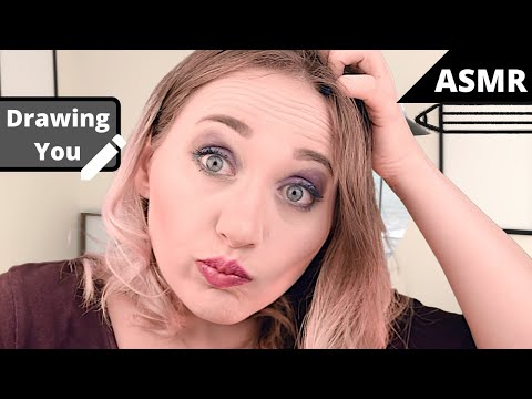 Drawing You ASMR | Drawing on You - Close Up | Whispered