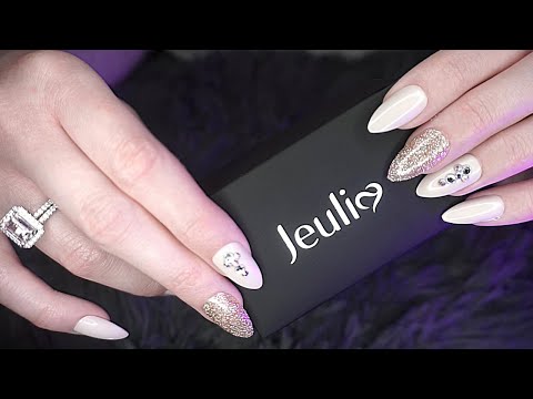 ASMR Tapping, Scratching, Scratchy Tapping on Boxes | Collab with Jeulia Jewelry | FAST | No Talking