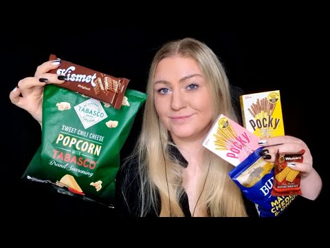 ASMR Trying Snacks From Around The World (Whispering)