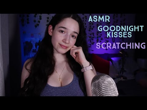 ASMR GOODNIGHT KISSES + Mouth Sounds & Scratching to Help you Sleep