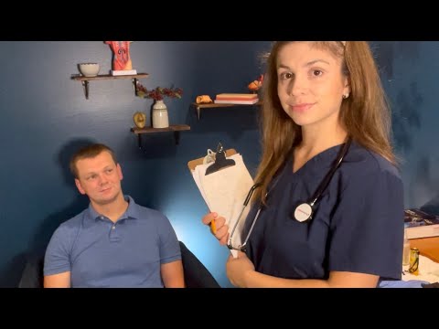 ASMR [Real Person] Hospital Nurse Checks Your Heart (Soft Spoke Role-play) Medical Exam
