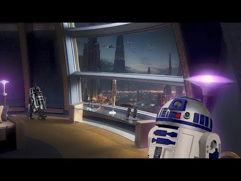 Coruscant Apartment [ASMR] ⋄ STAR WARS Ambience ⋄ R2D2 & Muffled Spaceship Sounds