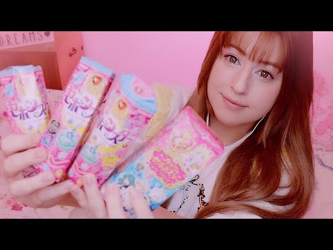 ASMR 🌙 Sailor Moon Mistery Packs unboxing! 🌙 Chocolate & Candy Eating! ☆セーラームーン☆セボンスター☆