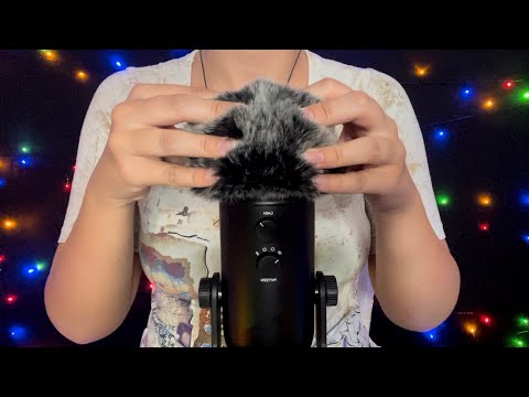 ASMR - Scratching & Inspecting the Fluffy Microphone [No Talking]