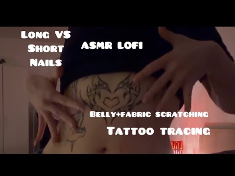 Asmr LOFI | Skin , fabric scratching 😴 long vs short nails 💅🏻1000%%% tinglesss‼️‼️🫶🏻