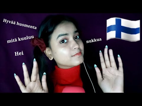ASMR Speaking Finnish Language with Inaudible Whisper