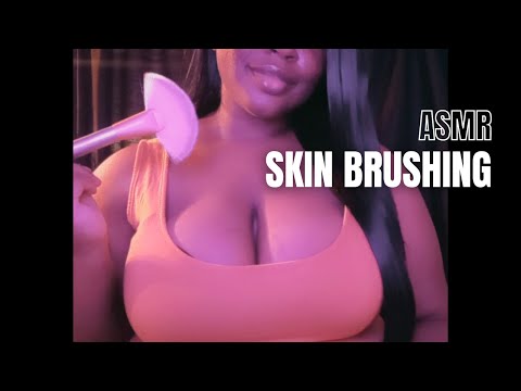 ASMR | Soft Chest Brushing. Skin Brushing